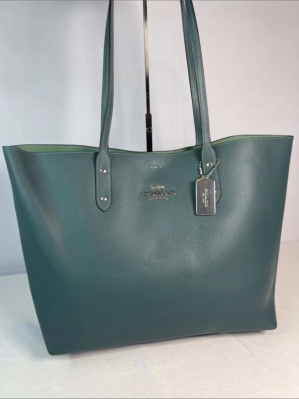 Coach G2181-72673 Town Tote Pebble Leather Green